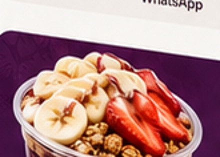 Açaí em bowl com frutas